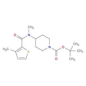 1-Piperidinecarboxylic acid, 4-[methyl[(3-methyl-2-thienyl)carbonyl]amino]-, 1,1-dimethylethyl e...