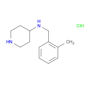 4-Piperidinamine, N-[(2-methylphenyl)methyl]-, hydrochloride (1:1)