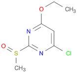 Pyrimidine, 4-chloro-6-ethoxy-2-(methylsulfinyl)-