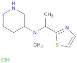 3-Piperidinamine, N-methyl-N-[1-(2-thiazolyl)ethyl]-, hydrochloride (1:1)