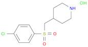 Piperidine, 4-[[(4-chlorophenyl)sulfonyl]methyl]-, hydrochloride (1:1)