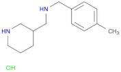 3-Piperidinemethanamine, N-[(4-methylphenyl)methyl]-, hydrochloride (1:1)