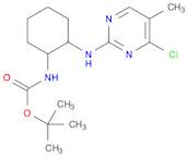 Carbamic acid, N-[2-[(4-chloro-5-methyl-2-pyrimidinyl)amino]cyclohexyl]-, 1,1-dimethylethyl ester