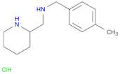 2-Piperidinemethanamine, N-[(4-methylphenyl)methyl]-, hydrochloride (1:1)