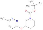 1-Piperidinecarboxylic acid, 3-[(6-methyl-3-pyridazinyl)oxy]-, 1,1-dimethylethyl ester