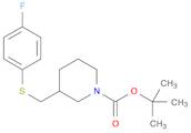 1-Piperidinecarboxylic acid, 3-[[(4-fluorophenyl)thio]methyl]-, 1,1-dimethylethyl ester