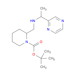 1-Piperidinecarboxylic acid, 2-[[[1-(2-pyrazinyl)ethyl]amino]methyl]-, 1,1-dimethylethyl ester