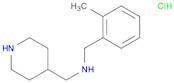 4-Piperidinemethanamine, N-[(2-methylphenyl)methyl]-, hydrochloride (1:1)