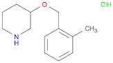 Piperidine, 3-[(2-methylphenyl)methoxy]-, hydrochloride (1:1)