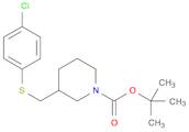 1-Piperidinecarboxylic acid, 3-[[(4-chlorophenyl)thio]methyl]-, 1,1-dimethylethyl ester