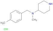 4-Piperidinamine, N-methyl-N-[(4-methylphenyl)methyl]-, hydrochloride (1:1)