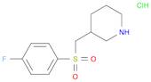 Piperidine, 3-[[(4-fluorophenyl)sulfonyl]methyl]-, hydrochloride (1:1)