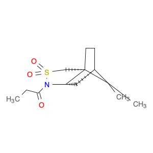 3H-3a,6-Methano-2,1-benzisothiazole, hexahydro-8,8-dimethyl-1-(1-oxopropyl)-, 2,2-dioxide, (3aR,6S…