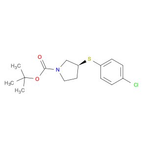 (S)-tert-Butyl 3-((4-chlorophenyl)thio)pyrrolidine-1-carboxylate