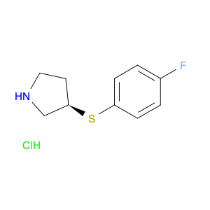 Pyrrolidine, 3-[(4-fluorophenyl)thio]-, hydrochloride (1:1), (3R)-