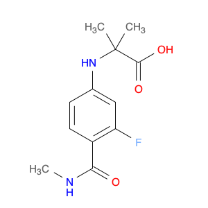 Alanine, N-[3-fluoro-4-[(methylamino)carbonyl]phenyl]-2-methyl-