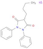 3,5-Pyrazolidinedione, 4-butyl-1,2-diphenyl-, ion(1-), sodium (1:1)