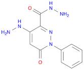 3-Pyridazinecarboxylic acid, 4-hydrazinyl-1,6-dihydro-6-oxo-1-phenyl-, hydrazide