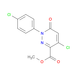 3-Pyridazinecarboxylic acid, 4-chloro-1-(4-chlorophenyl)-1,6-dihydro-6-oxo-, methyl ester