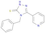 3H-1,2,4-Triazole-3-thione, 2,4-dihydro-4-(phenylmethyl)-5-(3-pyridinyl)-