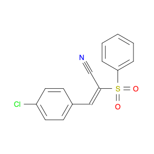 2-Propenenitrile, 3-(4-chlorophenyl)-2-(phenylsulfonyl)-, (2E)-