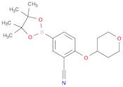 Benzonitrile, 2-[(tetrahydro-2H-pyran-4-yl)oxy]-5-(4,4,5,5-tetramethyl-1,3,2-dioxaborolan-2-yl)-