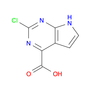 7H-Pyrrolo[2,3-d]pyrimidine-4-carboxylic acid, 2-chloro-