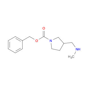 1-Pyrrolidinecarboxylic acid, 3-[(methylamino)methyl]-, phenylmethyl ester