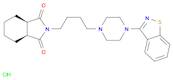 1H-Isoindole-1,3(2H)-dione, 2-[4-[4-(1,2-benzisothiazol-3-yl)-1-piperazinyl]butyl]hexahydro-, hydr…