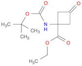 Cyclobutanecarboxylic acid, 1-[[(1,1-dimethylethoxy)carbonyl]amino]-3-oxo-, ethyl ester