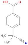 Benzoic acid, 4-(1-cyano-1-methylethyl)-