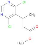 5-Pyrimidinepropanoic acid, 4,6-dichloro-β-methyl-, methyl ester