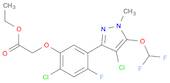 Acetic acid, 2-[2-chloro-5-[4-chloro-5-(difluoromethoxy)-1-methyl-1H-pyrazol-3-yl]-4-fluorophenoxy…