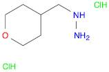 Hydrazine, [(tetrahydro-2H-pyran-4-yl)methyl]-, hydrochloride (1:2)