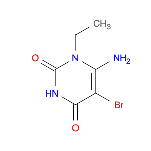 2,4(1H,3H)-Pyrimidinedione, 6-amino-5-bromo-1-ethyl-