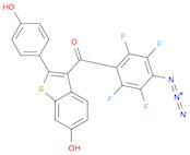 Methanone, (4-azido-2,3,5,6-tetrafluorophenyl)[6-hydroxy-2-(4-hydroxyphenyl)benzo[b]thien-3-yl]-