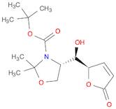 3-Oxazolidinecarboxylic acid, 4-[(2,5-dihydro-5-oxo-2-furanyl)hydroxymethyl]-2,2-dimethyl-, 1,1-...