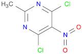 Pyrimidine, 4,6-dichloro-2-methyl-5-nitro-