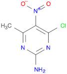 2-Pyrimidinamine, 4-chloro-6-methyl-5-nitro-