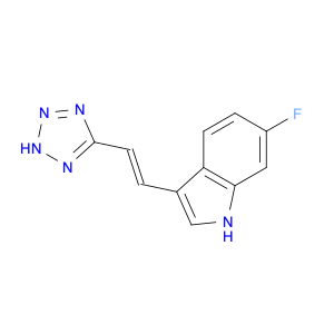 1H-Indole, 6-fluoro-3-[(1E)-2-(2H-tetrazol-5-yl)ethenyl]-