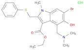 1H-Indole-3-carboxylic acid, 6-bromo-4-[(dimethylamino)methyl]-5-hydroxy-1-methyl-2-[(phenylthio)m…