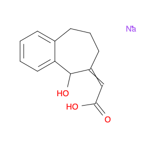 Acetic acid, 2-(5,7,8,9-tetrahydro-5-hydroxy-6H-benzocyclohepten-6-ylidene)-, sodium salt (1:1)