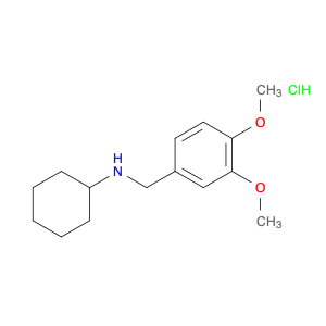 Benzenemethanamine, N-cyclohexyl-3,4-dimethoxy-, hydrochloride (1:1)