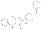 2,4-Oxazolidinedione, 5-methyl-5-(4-phenoxyphenyl)-3-(phenylamino)-