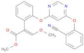 Benzeneacetic acid, 2-[[6-(2-cyanophenoxy)-4-pyrimidinyl]oxy]-α-(methoxymethylene)-, methyl este...