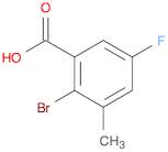 Benzoic acid, 2-bromo-5-fluoro-3-methyl-