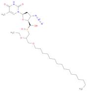 5'-Thymidylic acid, 3'-azido-3'-deoxy-, mono[2-ethoxy-3-(hexadecyloxy)propyl] ester, monosodium sa…