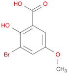 Benzoic acid, 3-bromo-2-hydroxy-5-methoxy-