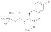 Phenylalanine, 4-bromo-N-[(1,1-dimethylethoxy)carbonyl]-, methyl ester