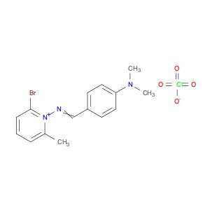 Pyridinium, 2-bromo-1-[[[4-(dimethylamino)phenyl]methylene]amino]-6-methyl-, perchlorate (1:1)